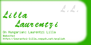 lilla laurentzi business card